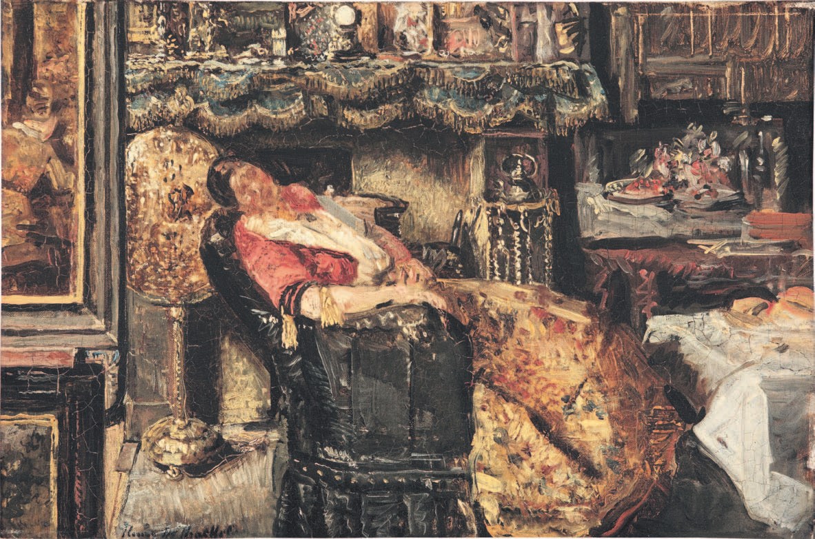 De Siësta / Slapend model, 1881-1885